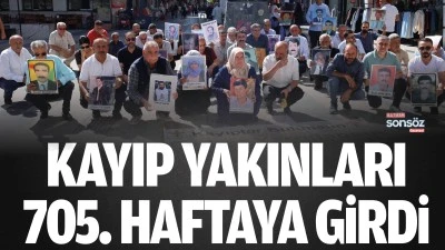 Kayıp yakınları 705. haftaya girdi