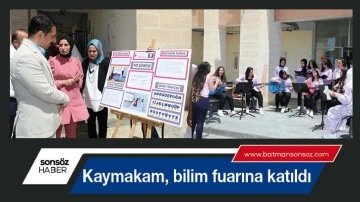 Kaymakam, bilim fuarına katıldı