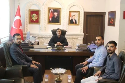 Kaymakam Buyuran'a "hayırlı olsun" ziyareti