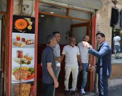 Kaymakam Buyuran esnafı ziyaret etti