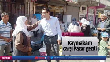 Kaymakam &ccedil;arşı Pazar gezdi