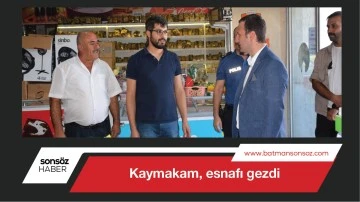 Kaymakam, esnafı gezdi