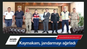 Kaymakam, jandarmayı ağırladı