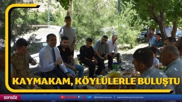 Kaymakam, Kınalı K&ouml;yl&uuml;leriyle buluştu