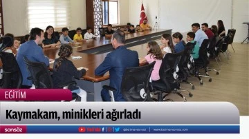 Kaymakam, minikleri ağırladı