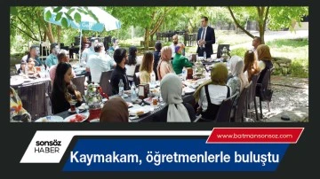 Kaymakam, &ouml;ğretmenlerle buluştu