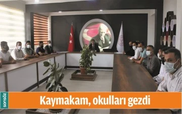 KAYMAKAM, OKULLARI GEZDİ