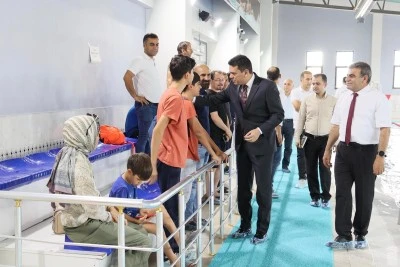 Kaymakam Şahin, yaz spor kurslarını ziyaret etti