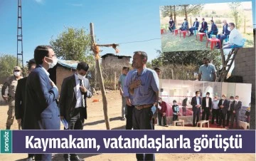 KAYMAKAM, VATANDAŞLARLA G&Ouml;R&Uuml;ŞT&Uuml;