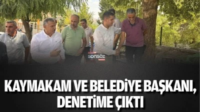 Kaymakam ve Belediye Başkanı, denetime &ccedil;ıktı