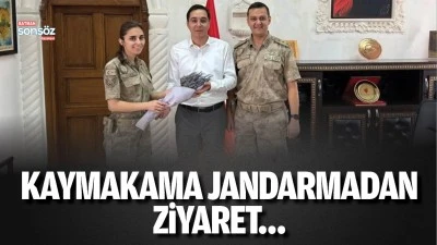 Kaymakama jandarmadan ziyaret&hellip;