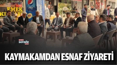 Kaymakamdan esnaf ziyareti