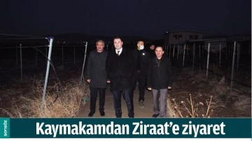 KAYMAKAMDAN ZİRAAT&rsquo;E ZİYARET