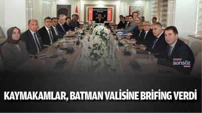 Kaymakamlar, Batman Valisine brifing verdi