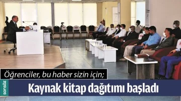 KAYNAK KİTAP DAĞITIMI BAŞLADI