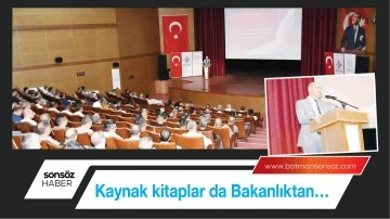Kaynak kitaplar da Bakanlıktan&hellip;