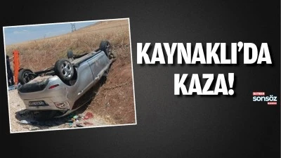 Kaynaklı&rsquo;da kaza!