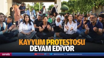 Kayyum protestosu devam ediyor