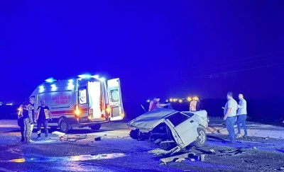 Kazada 1 kişi &ouml;ld&uuml;, 1 kişi ağır yaralandı
