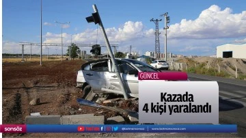 Kazada 4 kişi yaralandı