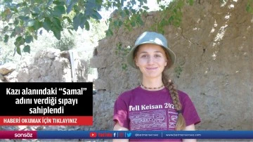 Kazı alanındaki "Samal" adını verdiği sıpayı sahiplendi