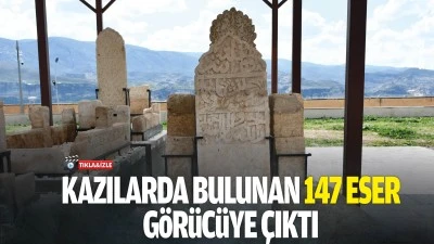Kazılarda bulunan 147 eser, g&ouml;r&uuml;c&uuml;ye &ccedil;ıktı