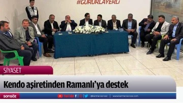 Kendo aşiretinden Ramanlı'ya destek 