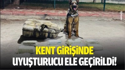 Kent girişinde uyuşturucu ele ge&ccedil;irildi!