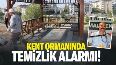 Kent ormanında temizlik alarmı!