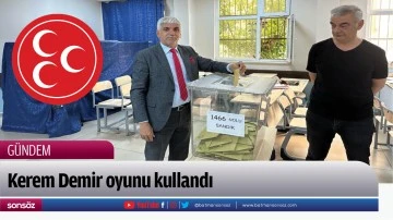 Kerem Demir oyunu kullandı