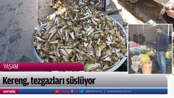 Kereng, tezgazları s&uuml;sl&uuml;yor 