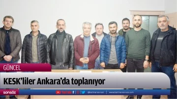 KESK&rsquo;liler Ankara&rsquo;da toplanıyor