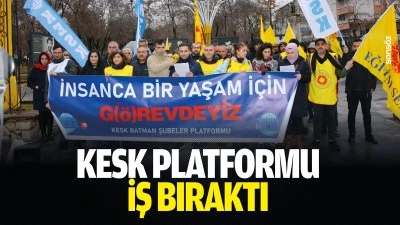KESK platformu iş bıraktı