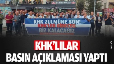 KHK&rsquo;lılar, basın a&ccedil;ıklaması yaptı