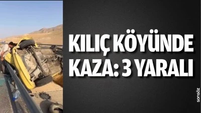 Kılı&ccedil; K&ouml;y&uuml;nde kaza: 3 yaralı