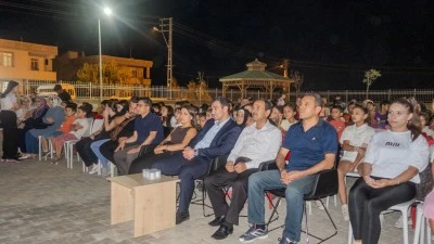 Kilis'te a&ccedil;ık hava sinema keyfi