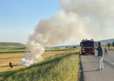 Kilis'te devrilen otomobildeki 7 kişi yaralandı