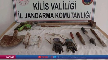 Kilis'te izinsiz kazı yapan 1 şüpheli yakalandı