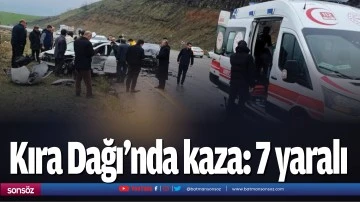 Kıra Dağı'nda kaza: 7 yaralı