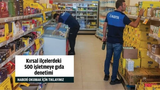 Kırsal il&ccedil;elerdeki 500 işletmeye gıda denetimi