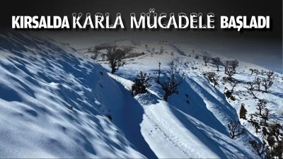 Kırsalda karla m&uuml;cadele başladı