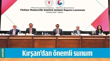 KIRŞAN&rsquo;DAN &Ouml;NEMLİ SUNUM