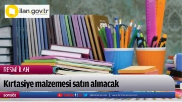 Kırtasiye malzemesi satın alınacak