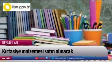 Kırtasiye malzemesi satın alınacaktır