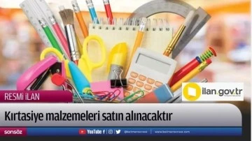 Kırtasiye malzemesi satın alınacaktır