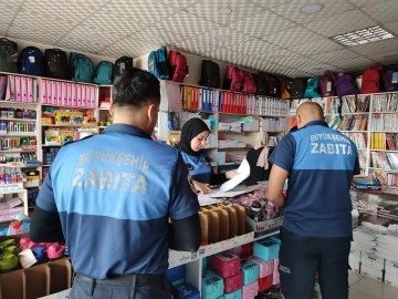 Kırtasiye &uuml;r&uuml;nlerine y&ouml;nelik etiket denetimi yapıldı