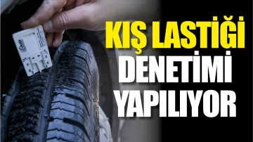 kış lastiği denetimi yapılıyor