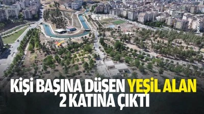 Kişi başına d&uuml;şen yeşil alan, 2 katına &ccedil;ıktı