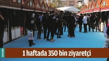 KİTAP FUARINA 1 HAFTADA 350 BİN ZİYARET&Ccedil;İ