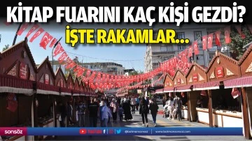 Kitap Fuarını ka&ccedil; kişi gezdi?
